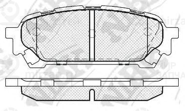Колодки задн.\ Subaru Forester/Impreza 02>
 NIBK PN7801