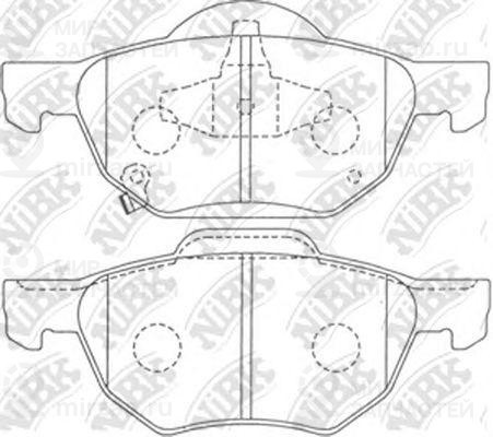 Колодки тормозные дисковые передние
 NIBK PN8125