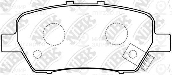 Колодки задн.\ Honda Odyssey/StepWagon RG/RB/RN 03>
 NIBK PN8506