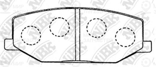 Колодки передн.\ Jimny 98>
 NIBK PN9118