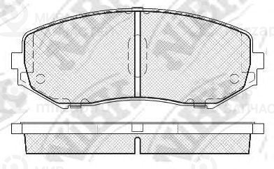 колодка тормозная дисковая
 NIBK PN9802