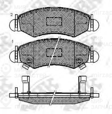 Колодки Торм. Пер.
 NIBK PN9807