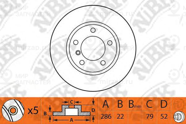Диск Тормозной
 NIBK RN1014