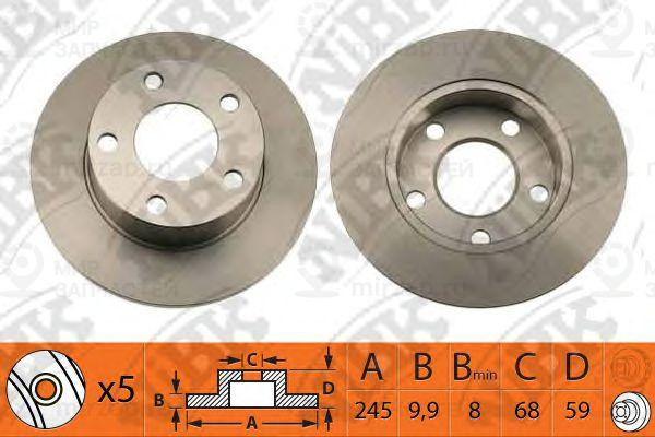 Диск Тормозной Задний
 NIBK RN1015