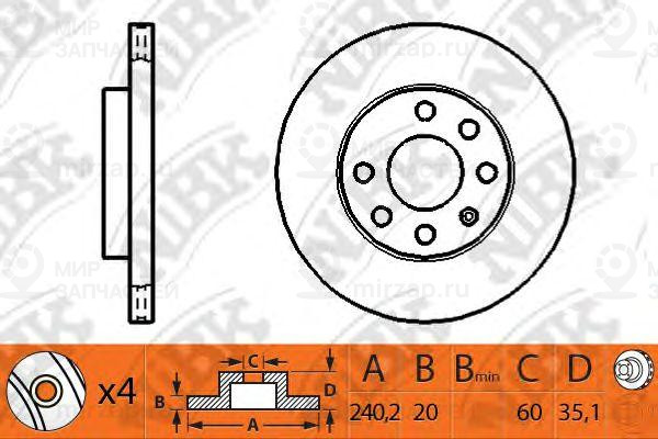 Запчасть NIBK RN1166