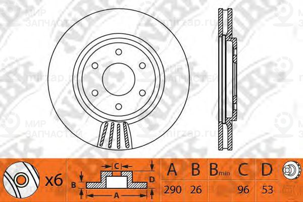 Диск Торм.пер.
 NIBK RN1321