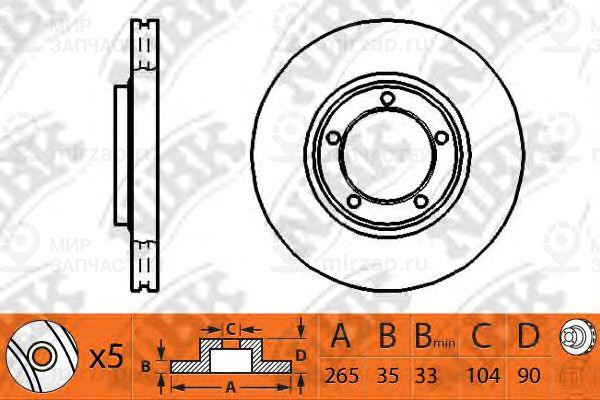 Запчасть NIBK RN1331