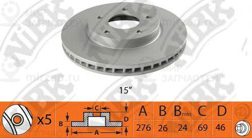Диск Тормозной
 NIBK RN1366