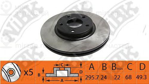 Диск Тормозной
 NIBK RN1417