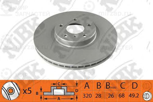 Диск Тормозной Пер.
 NIBK RN1423