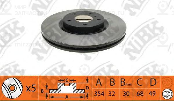 Диск Тормозной Пер.
 NIBK RN1428