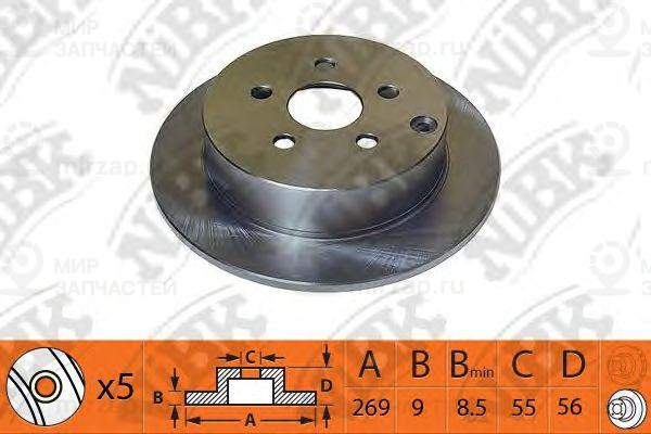 Диск Тормозной Задн.
 NIBK RN1440