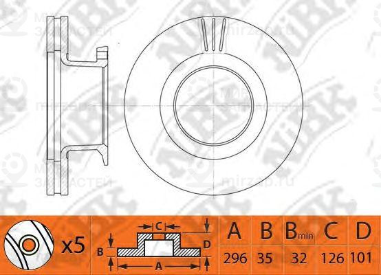 Запчасть NIBK RN1479