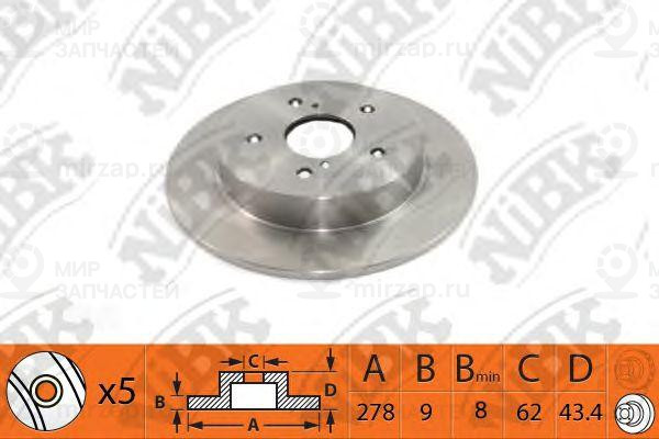 Запчасть NIBK RN1524