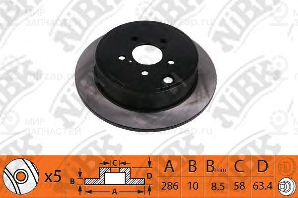 Диск тормозной
 NIBK RN1529