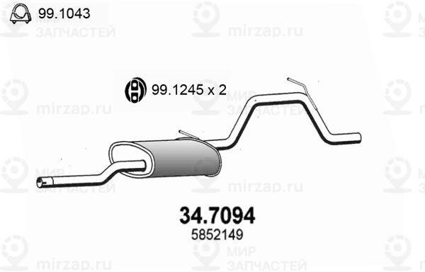Запчасть ASSO 347094