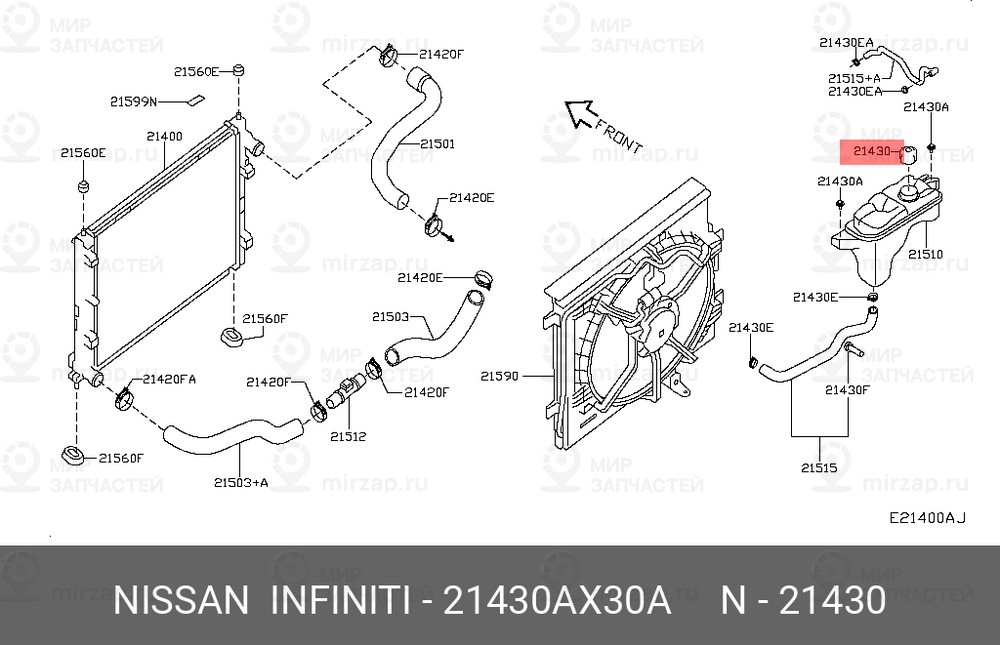 Запчасть NISSAN 21430AX30A