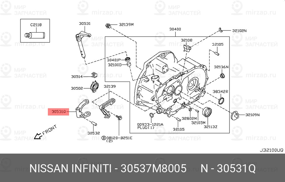 Запчасть NISSAN 30537M8005