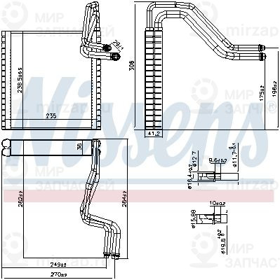 Испаритель, кондиционер NISSENS 92372