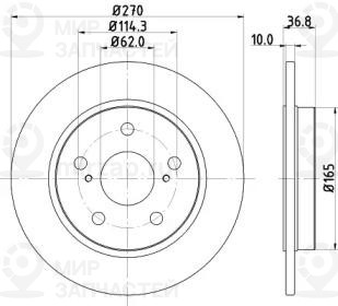 Запчасть NISSHINBO ND1007K