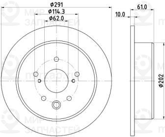 Запчасть NISSHINBO ND1010K