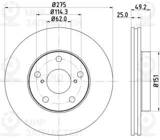 Запчасть NISSHINBO ND1015K