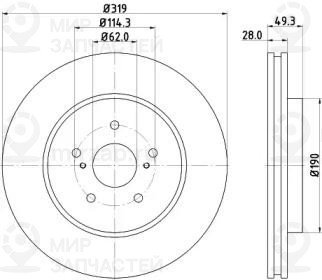 Запчасть NISSHINBO ND1018K