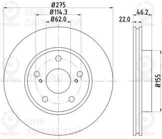 Запчасть NISSHINBO ND1022K