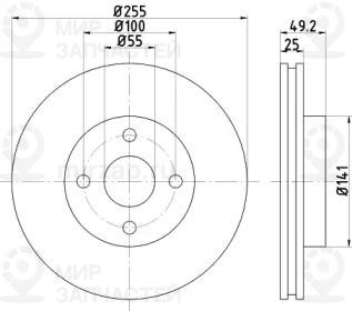 Запчасть NISSHINBO ND1030K