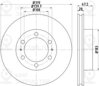 Запчасть NISSHINBO ND1034K