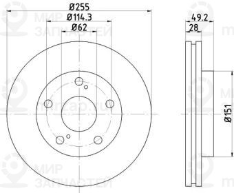 Запчасть NISSHINBO ND1040K