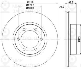 Запчасть NISSHINBO ND1045K