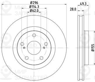 Запчасть NISSHINBO ND1048K
