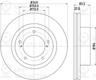 Запчасть NISSHINBO ND1051K