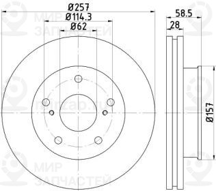 Запчасть NISSHINBO ND1054