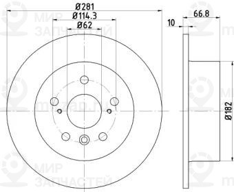 Запчасть NISSHINBO ND1077K