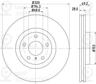 Запчасть NISSHINBO ND2004K
