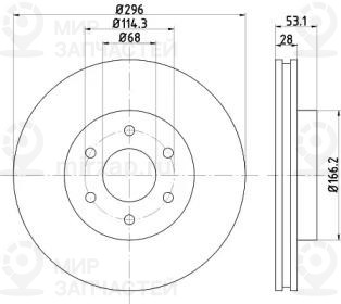 Запчасть NISSHINBO ND2008K