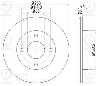 Запчасть NISSHINBO ND2013K