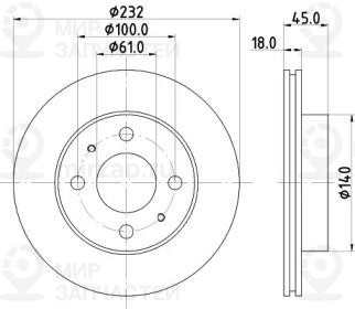Запчасть NISSHINBO ND2022K