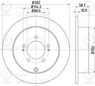 Запчасть NISSHINBO ND3002K