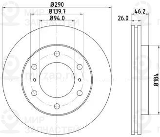 Запчасть NISSHINBO ND3016K
