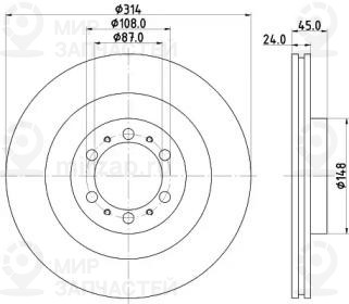 Запчасть NISSHINBO ND3019K
