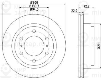 Запчасть NISSHINBO ND3022K