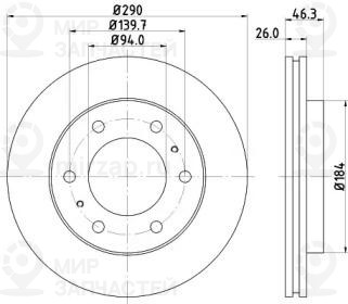 Запчасть NISSHINBO ND3027K