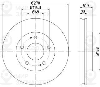 Запчасть NISSHINBO ND3028K