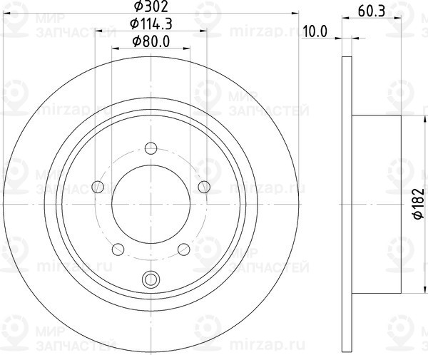Запчасть NISSHINBO ND3039K