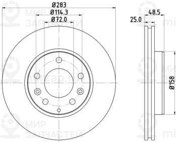 Запчасть NISSHINBO ND5003K