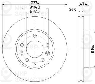 Запчасть NISSHINBO ND5004