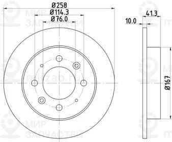 Запчасть NISSHINBO ND6006K